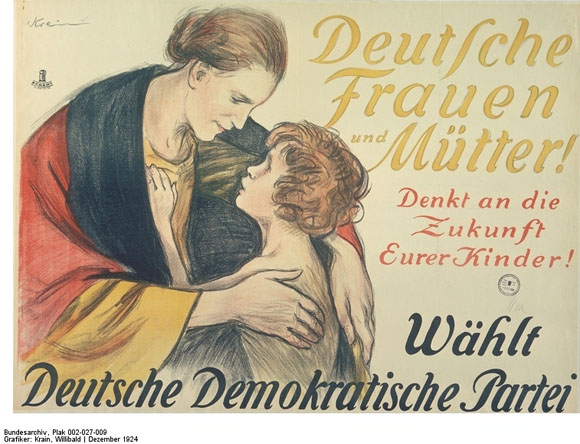 German Democratic Party (DDP) Election Poster (1924)